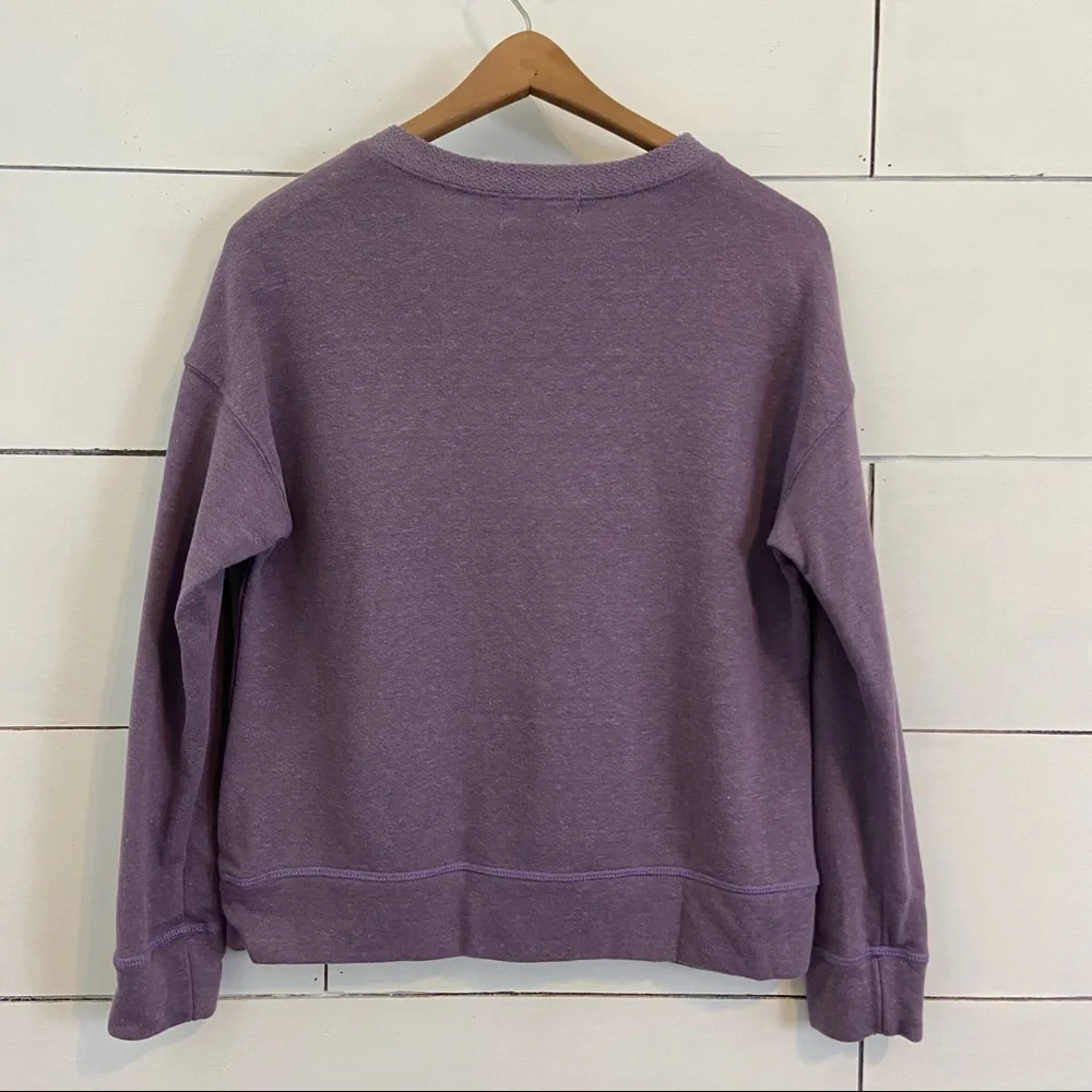 Everleigh Lavender Terry Cloth Crew Sweatshirt. Size XSmall. New With Tags.